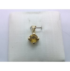 Wit Goud hanger met citrien - 3240364