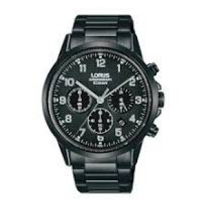 Lorus heren chronograaf HCracelet zwart 100m WR - 3240368