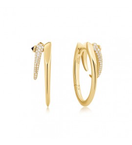 ANIA HAIE GP SPARKLE DOUBLE HOOP - EARRING - 22MM - 3240382