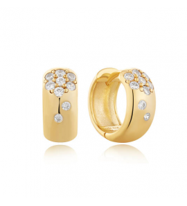 ANIA HAIE GP SPARKLE CHUBBY HUGGIE HOOP - EARRING - 13MM - 3240385