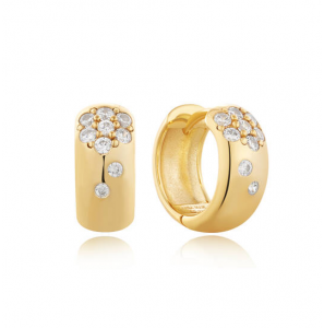 ANIA HAIE GP SPARKLE CHUBBY HUGGIE HOOP - EARRING - 13MM - 3240385