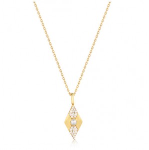 ANIA HAIE GP PEARL GEOMETRIC PENDANT - NECKLACE - 45 - 50CM - 3240391