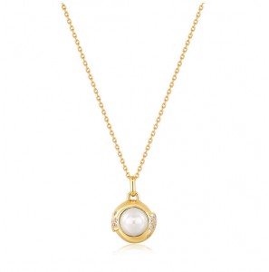 Ania Haie GP PEARL SPHERE PENDANT - NECKLACE - 43 - 48CM - 3240399