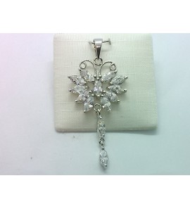 Zilver hanger met zirkoni&#39;s - 3240408