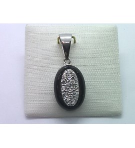 Zilver hanger met zirkoni&#39;s - 3240409