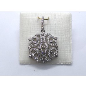 Zilver hanger met zirkoni&#39;s - 3240410