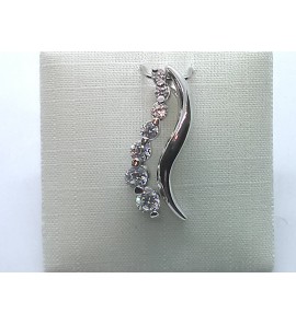 Zilver hanger met zirkonia - 3240413
