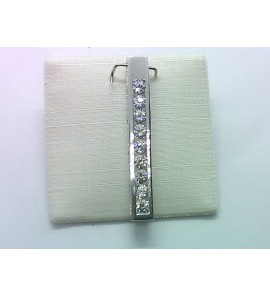 Zilver hanger met zirkonia - 3240415