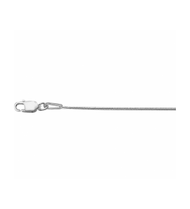 Goud wit collier slang rond 1,1 mm 41 + 4 cm - 3240044