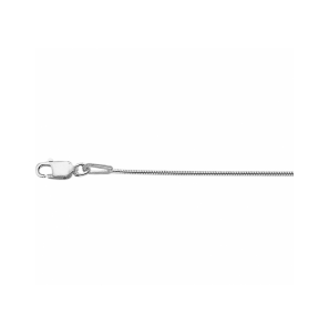 Goud wit collier slang rond 1,1 mm 41 + 4 cm - 3240044
