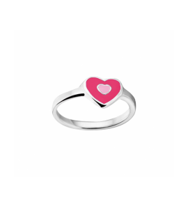 Zilver ring hart mt. 14.5 - 3241312
