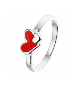 Zilver ring hartjes mt. 13 - 3241315