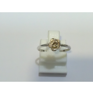 Zilver ring met roosje - 3240455