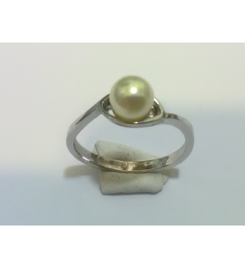 Zilver ring met imt. parel - 3240456