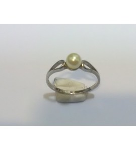 Zilver ring met imt. parel - 3240457