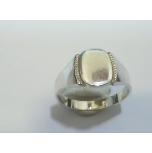 Zilver graveerring ovaal - 3240487