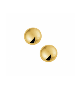 Goud  orknoppen half-bol 6 mm - 3240437