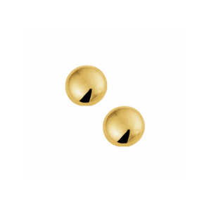 Goud  orknoppen half-bol 6 mm - 3240437