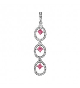 MY iMenso ODM "Ghirlanda" Rose pendant (925/rhod-plated) - 3240526