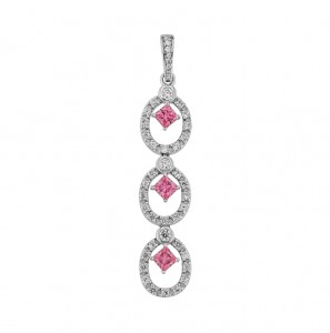 MY iMenso ODM "Ghirlanda" Rose pendant (925/rhod-plated) - 3240526