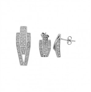 MY iMenso ODM "Cleo" Crystal set (925/rhod-plated) - 3240531