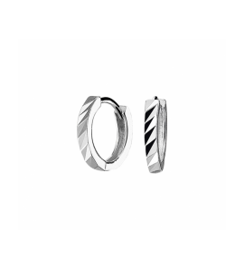 Zilver klapoorringen vlak - 3230750