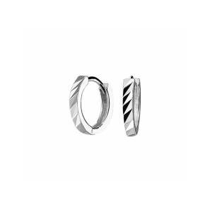Zilver klapoorringen vlak - 3230750