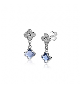 ZINZI zlv. oostekers bloemvorm blauw zirc. - 3240606