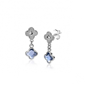 ZINZI zlv. oostekers bloemvorm blauw zirc. - 3240606