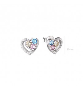 MY iMenso ODM "Cuori pastello" earrings (925/rhod-plated) - 3240618