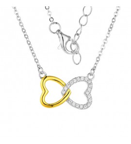 MY iMenso ODM "Doppia Cuore" pendant (925/0,5Mgold-plated) - 3240619