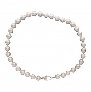 MY iMenso ODM "Baroque FWP 10*12mm" necklace (925/rhod-plated) 45cm - 3240622