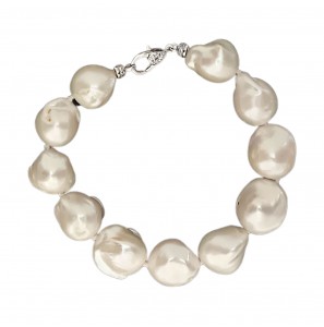 MY iMenso ODM "Baroque FWP 13*16mm" bracelet (925/rhod-plated) 23cm - 3240625