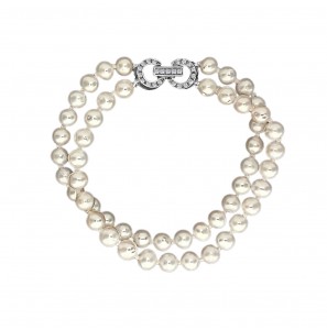 MY iMenso ODM "2 string FWP 5-6mm" bracelet (925/rhod-plated) 17.5cm - 3240627