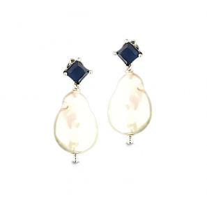 MY iMenso ODM "Baroque FWP CZ 12*18mm" earstuds (925/rhod-plated) - 3240630