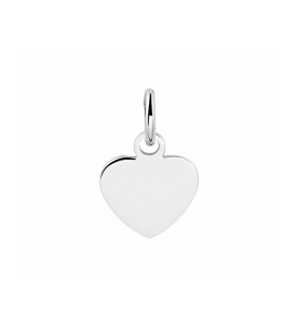 Zilver graveerhanger hart 7.5x8 mm - 3241712