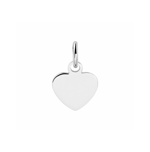 Zilver graveerhanger hart 7.5x8 mm - 3241712