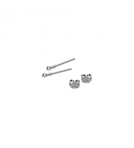 MY iMenso Carezza earstud Chiaro 1,2mm (925/rhod-plated) - 3240635