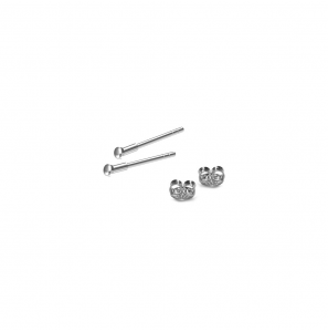 MY iMenso Carezza earstud Chiaro 1,2mm (925/rhod-plated) - 3240635