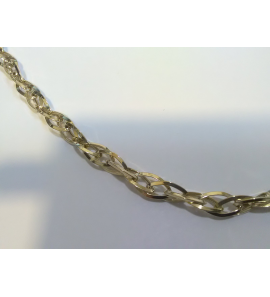 Goud collier dubbel navet 6 mm 45 cm - 3240640