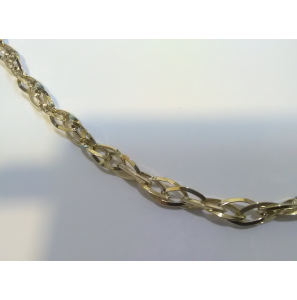 Goud collier dubbel navet 6 mm 45 cm - 3240640