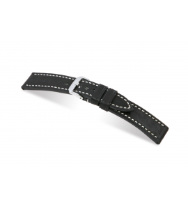 Happel Lederband Tucson (vintage) 22 mm zwart - 3240642