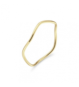 Jackie Wavy ring geel goud - 3240660