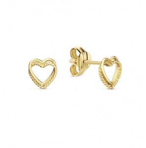 Jackie Twisted hart oorkoppen - 3240662