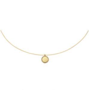 Jackie SUNFLOWER ENGRAVING NECKLACE - 40/42/44CM - 585 - 3240663