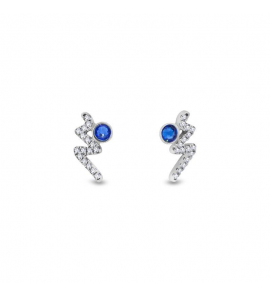 Spark ZIG ZAG Earrings Capri Blue - 3240665