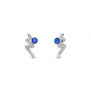 Spark ZIG ZAG Earrings Capri Blue - 3240665