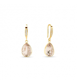 Spark Dewdrop Earrings  Light Silk - 3240678