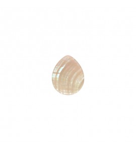 MY iMenso Carezza Goccy single stone "silver abalone" flat 15mm - 3240687