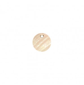 MY iMenso Carezza Round single stone "silver abalone" flat 12mm - 3240688